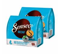 Senseo Décaféiné, Nouveaux Design, Lot de 2, 2 x 16 Dosettes de Café
