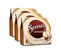 Senseo Dosettes cappuccino, mousse de lait classique, café, nouvelle recette, Lot de 3, 3 x 8 dosettes