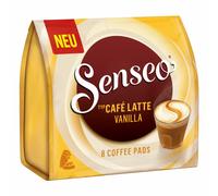 Senseo Dosettes de Café Latte Vanille, Café au Lait à la Vanille, 8 Dosettes