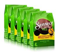 Senseo Doux / Mild Roast, Nouveaux Design, Lot de 5, 5 x 48 Dosettes de Café