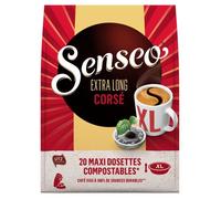 SENSEO Extra Long Corsé Café dosettes - Lot de 10 x 20 dosettes