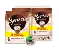 Senseo Lot de 5 paquets de 16 dosettes pour cappuccino, 80 dosettes