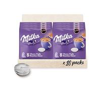Mika Dosettes Senseo Milka Chocolat, 80 dosettes (lot 10 x 8) Violette