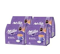 Senseo Milka Choco Pads Lot de 4 boîtes de Chocolat, Boissons à cacaogènes, 4 x 8 dosettes