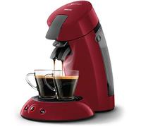 Machine à Café PHILIPS SENSEO HD6553/81 + 32 Dosettes Espresso Brazil - ROUGE