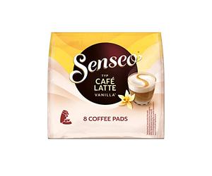 Senseo - Tapis Café Latte Vanille, 8 Tapis Café (Instant Coffee) | Poids Total 92 grams