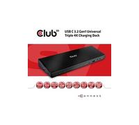 SenseVision Connect USB C 3.2 Gen1 Universal Triple 4K Charging Dock - Station d'accueil - USB-C 3.2 - 3 x HDMI, 2 x DP - GigE
