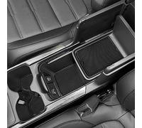 SENSHINE Lot de 20 Sets de Table pour Porte-gobelet et Console Centrale, Garniture de Porte, Tapis antidérapant, Anti-poussière, Haut de Gamme, Personnalisation, intérieur, 20 pièces (Finition Noire)