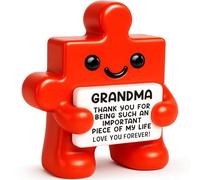 Sensi Blue Cadeaux pour grand-mère de la part de petite-fille, petit-fils, bas de Noël, anniversaire de grand-mère, « You are an Important Piece of My Life Keepsake, I Love You »