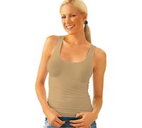 SENSI' Debardeur Femme sans Manches Microfibre Seamless antibacteriostatique perspirant Made in Italy