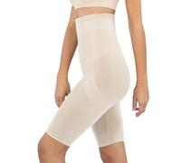 SENSI' Gaine Sculptante Femme Haute Taille Push up Panty Jambe Longue Microfibre Bacteriostatique sans Couture Made in Italy (42-46, Naturel)