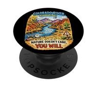 Sensibilisation à la Conservation de l'eau du fleuve Colorado PopSockets PopGrip Adhésif