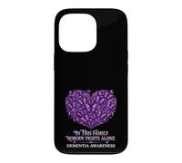 Sensibilisation à la démence Nobody Fights Alone Purple Family Coque pour iPhone 13 Pro