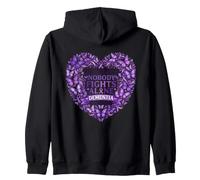 Sensibilisation à la démence Nobody Fights Alone Purple Family Sweat à Capuche