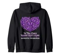 Sensibilisation à la démence Nobody Fights Alone Purple Family Sweat à Capuche