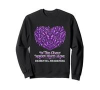Sensibilisation à la démence Nobody Fights Alone Purple Family Sweatshirt