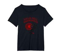 Sensibilisation à la drépanocytose : Soutenir la Recherche médicale T-Shirt, Femme Grandes Tailles, Noir, 2X
