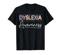 Sensibilisation à la dyslexie, Troubles de la Lecture, l'orthographe T-Shirt Graphique avec Valeur, Homme, Noir, XL