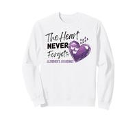 Sensibilisation à la maladie d'Alzheimer Que Le cœur n'oublie jamais Sweatshirt