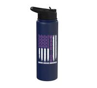 Sensibilisation à la maladie de Crohn du guerrier - Combattant IBD Stainless Steel Insulated Water Bottle