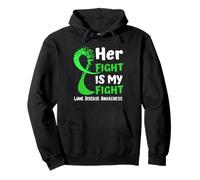Sensibilisation à la maladie de Lyme Green Ribbon Hope Family Fighter Sweat à Capuche