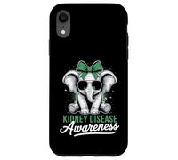 Sensibilisation à la maladie rénale de l'éléphant mignon Coque pour iPhone XR