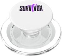 Sensibilisation à la prévention de la Violence Domestique Femmes survivantes Violettes PopSockets PopGrip pour MagSafe