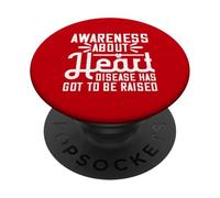 Sensibilisation à la prévention des Maladies cardiaques Santé PopSockets PopGrip Adhésif