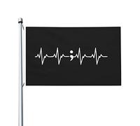 Sensibilisation À La Prévention Du Suicide Avec Point-Virgule Et Battement De Coeur Drapeaux Avec Œillets Drapeau De Jardin Décoratif Drapeau Pour Fête Intérieur Cour 90X150Cm