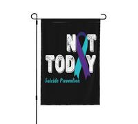 Sensibilisation À La Prévention Du Suicide Dans Un Style Vintage Bannière Avec Œillets Drapeau De Cour Double Face Drapeau De Jardin Pour Fêtes Dortoirs Extérieure 30X45cm