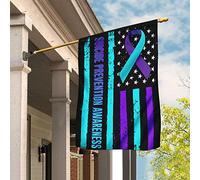 Sensibilisation À La Prévention Du Suicide Drapeau De Décoration Supérieure Jardin Signe Double Face Drapeau De Jardin Décoration Pour Porche Maison Extérieure M