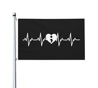 Sensibilisation À La Prévention Du Suicide Par Le Battement De Cœur Et Le Point-Virgule Drapeau De Cour Avec Œillets Drapeaux De Maison Résistant Bannières 90X150Cm Pour Chambres Plage Porte