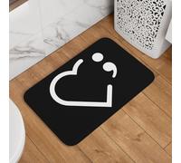 Sensibilisation À La Prévention du Suicide par Le Point-Virgule Tapis De Porte Lavable Tapis De Bain Absorbant Paillasson D'Intérieur pour Cuisine Maison Chambre 60X40Cm