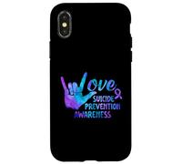 Sensibilisation à la prévention du Suicide - Point-Virgule Coque pour iPhone X/XS
