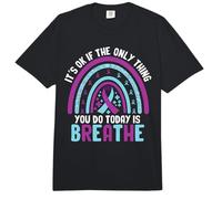 Sensibilisation à la prévention du Suicide - Violet et Bleu Sarcelle Comfort Colors Adult Heavyweight T-Shirt