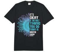 Sensibilisation à la prévention du Suicide - Violet et Bleu Sarcelle Comfort Colors Adult Heavyweight T-Shirt