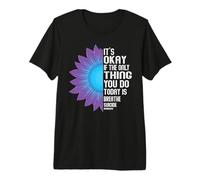 Sensibilisation à la prévention du Suicide - Violet et Bleu Sarcelle T-Shirt Haut de Gamme