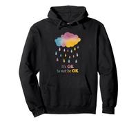Sensibilisation à la santé mentale Il est Normal de ne Pas être OK Rain Cloud Sweat à Capuche