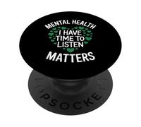 Sensibilisation à la santé mentale J'Ai Le Temps d'écouter PopSockets PopGrip Adhésif