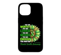 Sensibilisation à la santé mentale Sunshine Love You Matter Coque pour iPhone 15