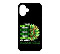 Sensibilisation à la santé mentale Sunshine Love You Matter Coque pour iPhone 16