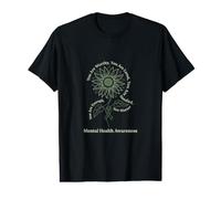 Sensibilisation à la santé mentale Tournesol Vous méritez la positivité T-Shirt Graphique avec Valeur