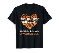 Sensibilisation à la sclérose en plaques/Une Personne Que J'aime a Besoin d'un Traitement/Walk Run Orange T-Shirt