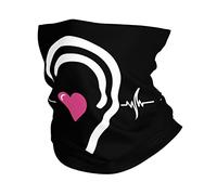 Sensibilisation À La Surdité 2 Gaiter Unisexe Echarpe Gaiter Multi-Usage Chapeaux Demi-Visage pour Adulte Cyclisme Vélo 26X30CM