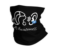 Sensibilisation À La Surdité Homme Femme Snood Coupe-Vent Tour De Cou Thermique Bandeau pour Course À Pied Moto Vélo Voyage