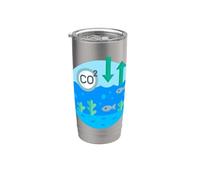 Sensibilisation à l'acidification des océans Gobelet isotherme en acier inoxydable double paroi