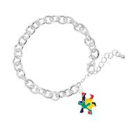 sensibilisation à l'autisme Bracelets de pièces de puzzle Retail Bracelets Chunky Puzzle Piece Charm
