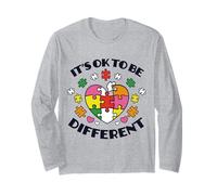 Sensibilisation À l'Autisme C'est Ok D'être Différent Manche Longue