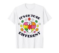 Sensibilisation À l'Autisme C'est Ok D'être Différent T-Shirt