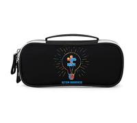Sensibilisation à l'Autisme Crayon Stylo étui Portable Stylo Sac avec Fermeture éclair Voyage Maquillage Sac Papeterie organisateurs pour Bureau à Domicile